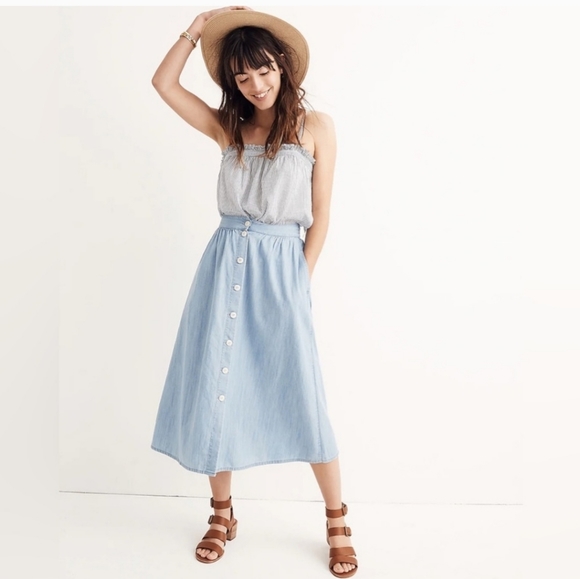 Madewell Dresses & Skirts - Madewell button down skirt